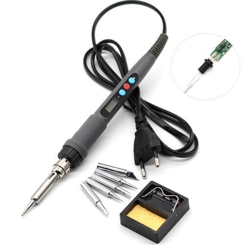 Yarboly 936d Digital LCD Adjustable Temperature Electric Soldering Station Soldering Iron 220V 60W Rework Welding Gun Tool
