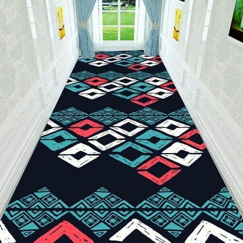 Nordic Morocco Hallway Carpet Corridor/Aisle/Entrance/Stair Long Rugs Home Hotel Wedding Bedroom Living Room Carpet Floor Mats