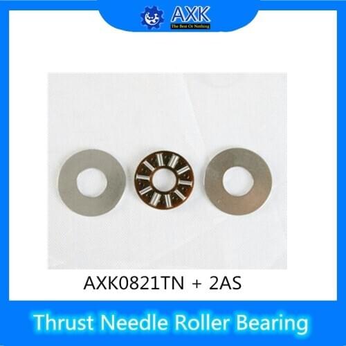 AXK0821TN + 2AS Thrust Needle Roller Bearing With Two AS0812 Washers 8*21*4mm ( 10 Pcs) AXK0821 889018 NTB0821 Bearings