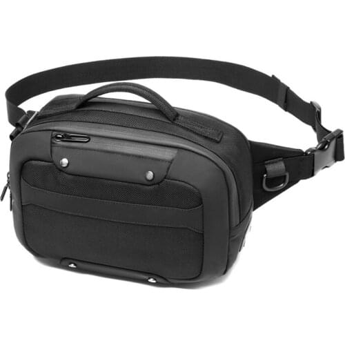 Water resistant Outdoor Sports Hiking Running Casual Travel Cycling Bicycle Crossbody Belt Waist Chest Bag Fanny Pack with USB