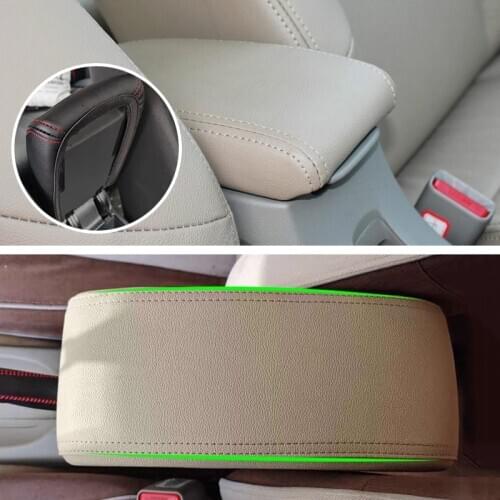 Car Microfiber Leather Center Console Armrest Box Cover Protective Trim For Toyota Rav4 RAV 4 2016 2017 2018