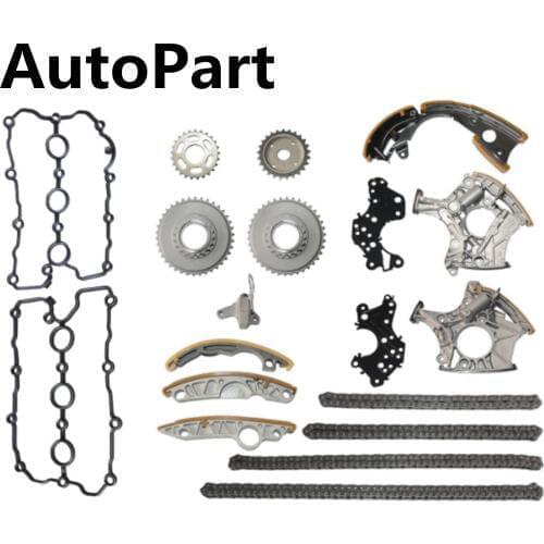 06E 109 507 D 06E 109 465 19PCS Timing Chain Kit With Chain Ternsioners For Audi A4 Quattro A6 Quattro 2.4L V6 3.2l 06E109217H