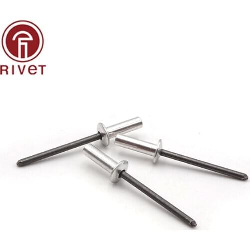 10PCS M3*6/7/8/9/10/12 DIN 15973 Rivets Remaches Aluminum Steel Closed End Blind Rivets Round Dome Head Rivet Fasteners 10PCS