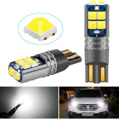 2x Super Bright T10 LED W5W 5W Car Side Interior lights 12V Bulb 3030 Chips 194 168 Auto Parking Marker Dome Lamps White Orange