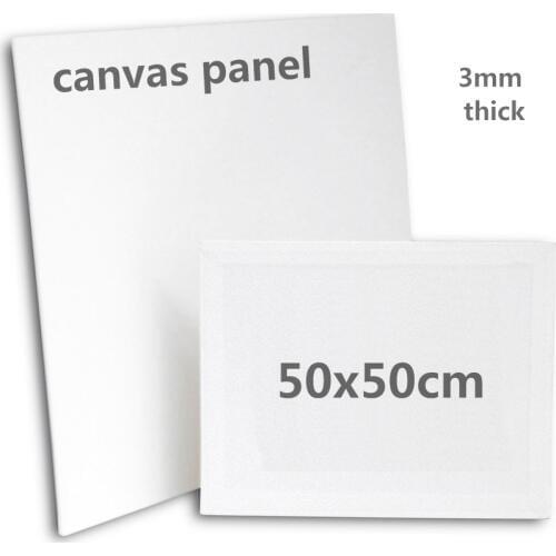 50x50cm 280gsm blank painting canvas panel wood canvas panel for kids