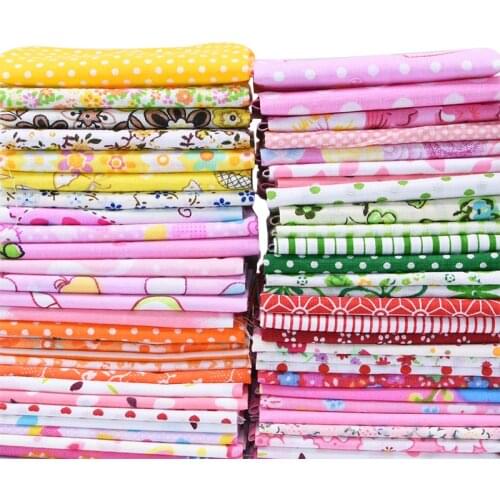 7pcs/lot 25x25cm No Repeat Printed Floral Cotton Sewing Quilting Fabric for Patchwork Needlework DIY Handmade Doll Cloth