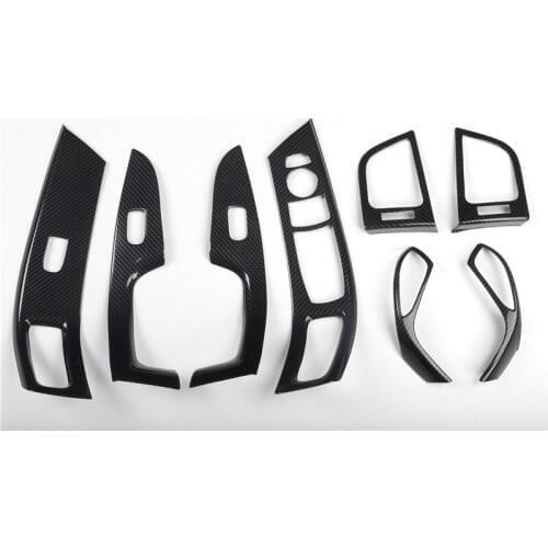 Car Interior Mouldings Door Armrest Window Lift Panel Cover Trim Sticker Fit For Hyundai Elantra 2012-2016 LHD Air Outlet Black