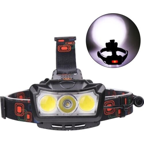 COB light use 18650 batterry Led Headlamp XH L2 USB charging Riding headlights flashlight Outdoor camping Hiking Portable LED