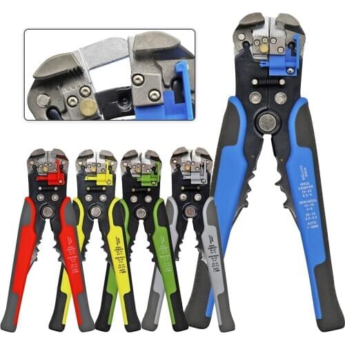 Alicates de aislamiento autoajustables HS-D1/D2, pelado de cables de 0,2-6 mm2, herramienta peladora de cables