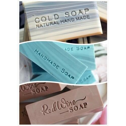 DIY Acrylic Handmade Alphabet Pattern With Handle Simple Style Cold Red Wine Craft Supplies Soap Stamp And Dies 2021 Party Tools