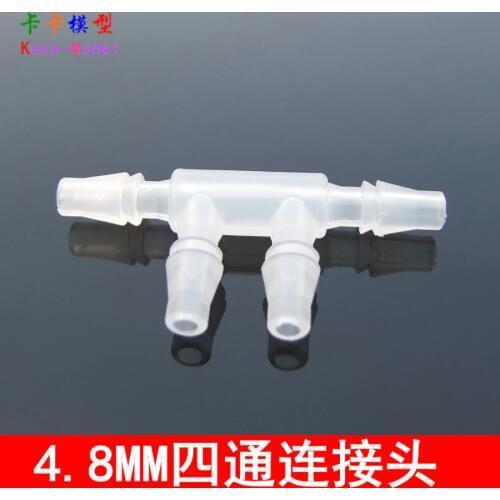 Environmental Protection Edge Four. Joint Caliber 4.8mm Edge Four. Plastic Edge Four. Tube Aquarium Hose Even Joint