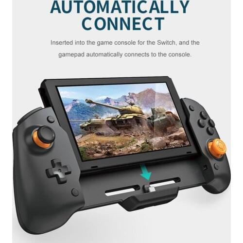 Direct Insertion Hand Grip Fast Charging Gamepad Holder Joystick Gaming Controller with Vibration for Nintend Switch NS Console