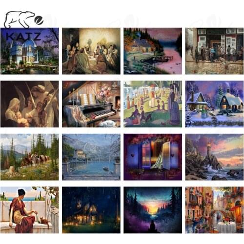 Christian Assembly Oil Painting Diamond Painting Cross Stitch Modern Art Painting Picture Cartoon Handmade Diy Diamond Embroider