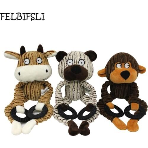 Toys for Dogs Squeaky Puppy Play Chew Interactive Dog Toy Cleaning Tooth Plush Animal Products Training Pet Supplies