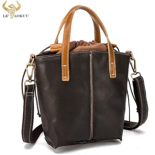 Quality Real Leather Luxury Ladies Female Coffee Shopping Purse And Handbag Over The Shoulder bag Women Designer Tote bag 502