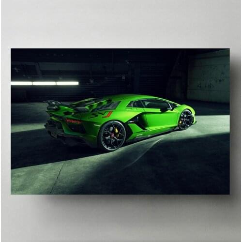 Modern Canvas Paintings Aventador SVJ Sport Car Supercar Vehicle Wall Art Picture Posters and Prints for Living Room Decor