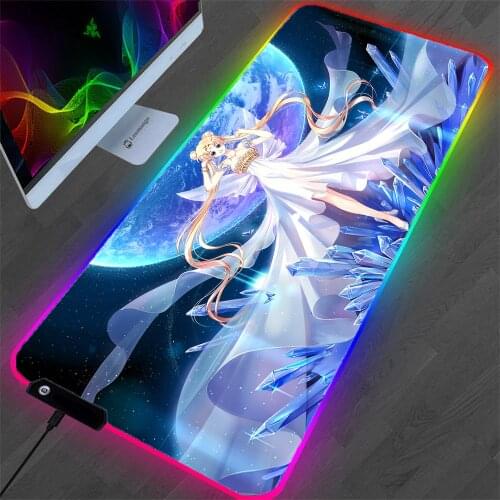 Mouse Pad Gaming Accessories Desk mat Rgb Anime Large Mousepad Notebook Mini Pc Gamer One-piece Notebook Computer Office LED Xxl