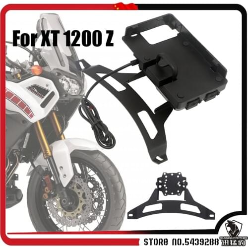Motorcycle navigation bracket for YAMAHA XT1200Z XT 1200 Z Super Tenere handheld gps navigator usb charger Phone Navigation hold