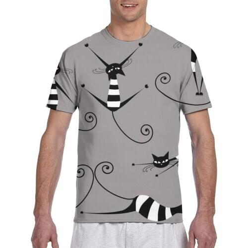 Cool Cats Crazy Cats T shirt Man T-shirt 2020 Summer Round Neck Tshirts Tee Shirts Men Streetwear T-shirts Short Sleeve