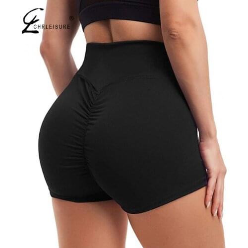 CHRLEISURE Women Solid Casual Shorts High Waist Female Comfortable Leggings Push Up Skinny Summer Slim Short