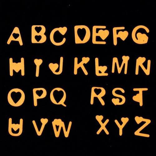 Love Capital Letters Metal Cutting Dies Stencils for DIY Scrapbooking/photo album Decorative Embossing DIY Paper Cards