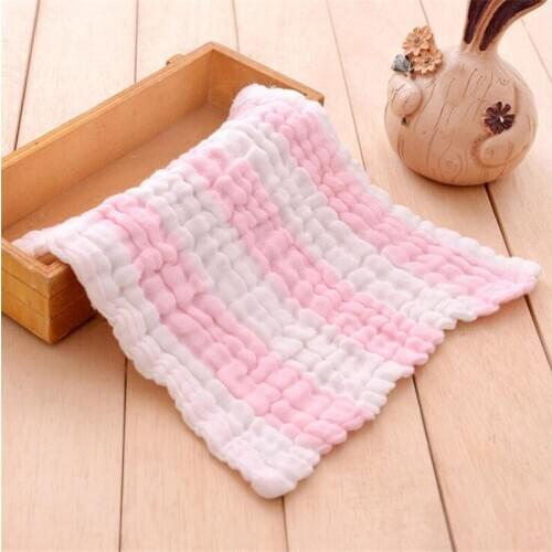 30*30CM Small Square Toallas 6 Layer Gauze Saliva Towel Strong Water Absorption Baby Towel Cotton Gauze Newborn Towels