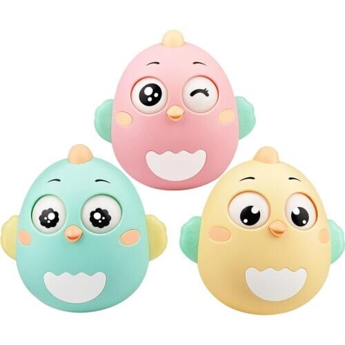 Cute Chick Tumbler Toy Mini Toy Baby Grasp Rattle Toy for Baby Toddlers