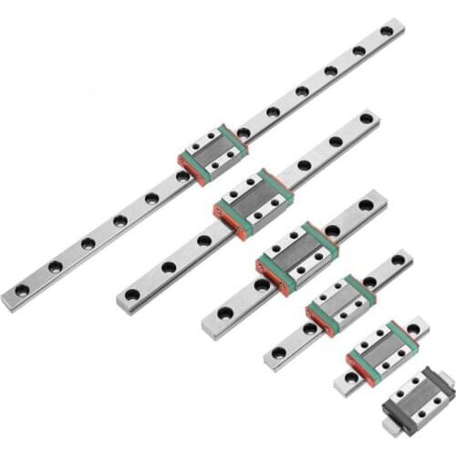 Miniature Linear Rail Guide Rail LML9B 9mm Width + Slide Block Linear Guide Rail Print Parts CNC