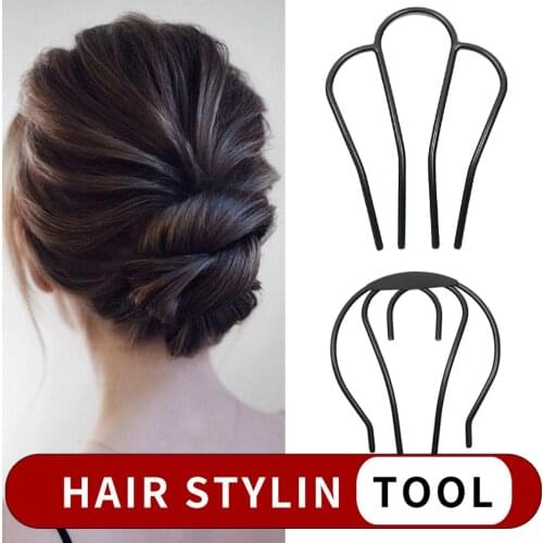 Fashion Women Hair Twist Styling Clip Stick Bun Maker Diy Hair Braiding Tools Hair Accessories Braider Diy Hairstyle