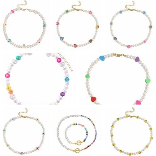 MORSE CODE Pearl Necklaces For Women