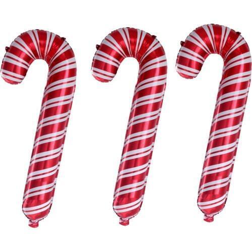 New Christmas Crutches Foil Balloons Xmas Balloon Inflatable Toys Christmas Decorations Children Christmas Decorations For Home