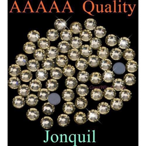 Top Quality! Jonquil Hotfix Rhinestones SS6 SS10 SS16 SS20 Flatback Diamond Strass Crystals With Glue