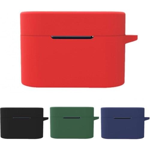 Earphone Protector Solid Shockproof Silicone Silicone Earphone Case Container for QCY HT01