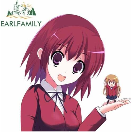 EARLFAMILY 13cm x 12.4cm For Toradora Car Bumper Stickers Fashion Decal Graffiti Sticker DIY Custom Printing Decoration