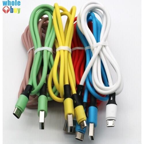 USB Cable for IPhone 12 11 Pro Max X XR for Samsung Xiaomi Fast Data Charging Charger USB Wire Cord Liquid Silicone Cable 300pcs