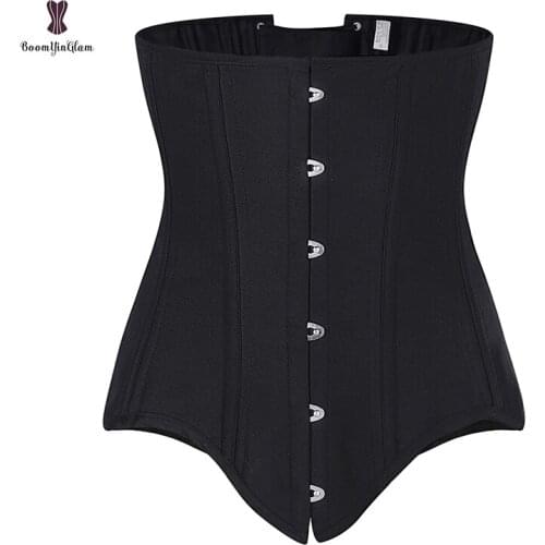 20 Steel Boned Waist Trainer Corset Underwire Long Torso Girdle Plus Size Underwear Waispe Woman Shapers