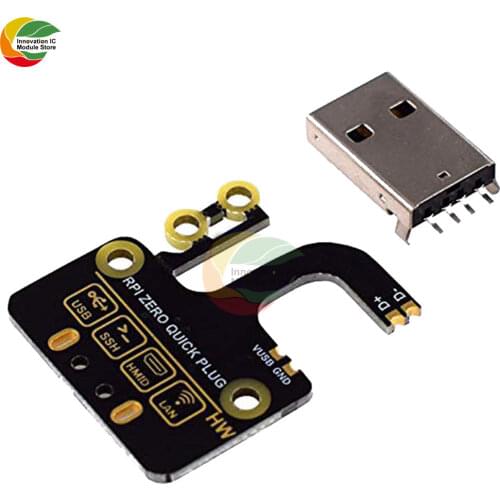 Ziqqucu Raspberry Pi Zero W Micro USB to Type A USB Adapter Expansion Board USB Power Supply Module for Raspberry Pi Zero W