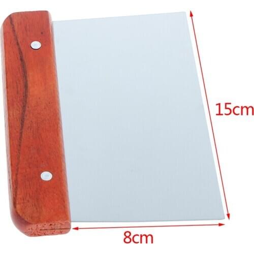 1PC New Hardwood Handle Soap Cutter Straight Stainless Wax Dough Slicer Cake Tidily Hot Sale