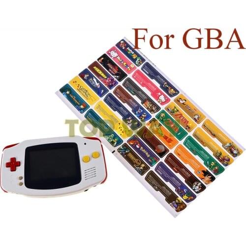 ChengChengDianWan Custom Design Label Sticker for GBA SP Back Housing Console Back Tag 14pcs/lot=1set