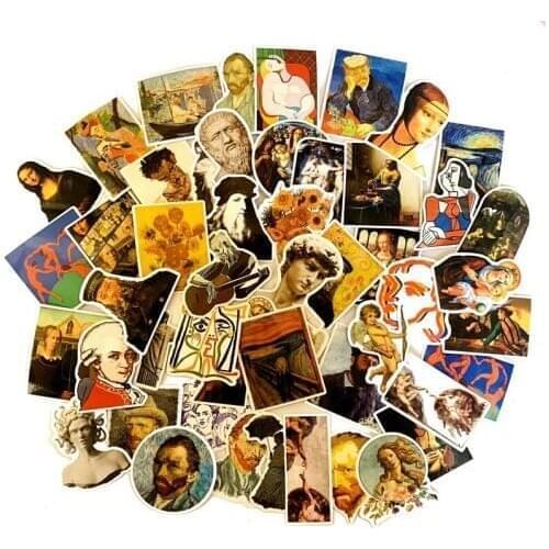 40/50PCS DAVID Stickers for Kids Laptop Car Decal Fridge Skateboard Rock Music Sticker Toy Stickers