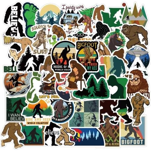 50pcs/SET Savage Orangutan Sticker Waterproof Car Laptop Skateboard Surfboard Luggage Bicycle Kids Toy Home Decor