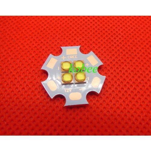 6V/12V LG3535 4Chips 4-18W LED Emitter instead of MKR XHP50 Cool White Warm White LED with 20MM Cooper PCB