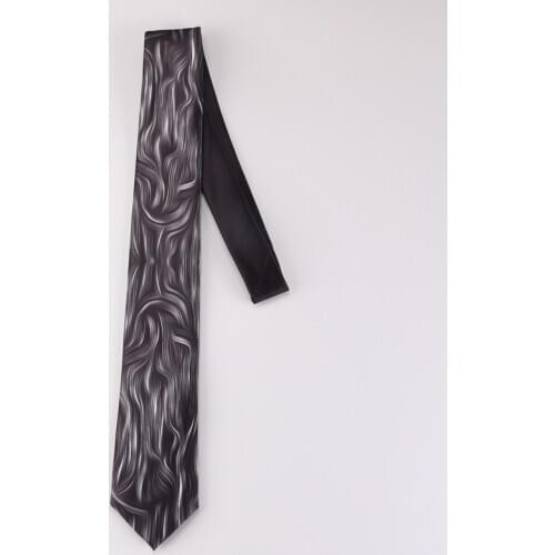 Free Shipping New Male mens unique fashion Black texture women casual literature art retro printing tie birthday gift necktie