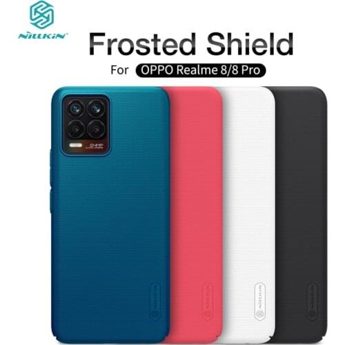 For OPPO Realme 8 Pro Case Nillkin Super Frosted Shield Hard PC Business Luxuly Phone Protector Back Cover For OPPO Realme8