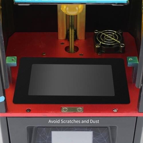 Black LCD Gasket 6.5 x 4.1in Protection from Resin Spill with Non-dust Cloths Compatible with 5.5 Inch LCD Resin 3D Printer