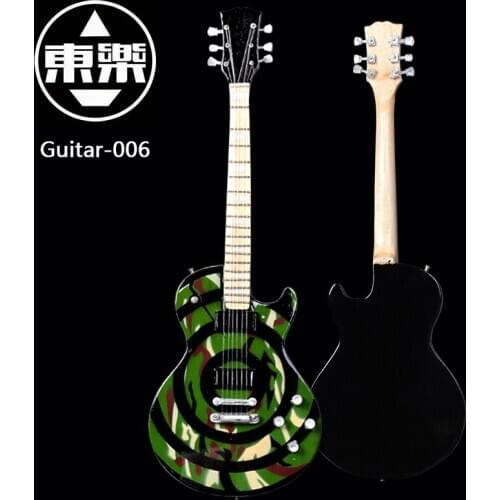 Wooden Handcrafted Miniature Guitar Model guitar-006 Guitar Display with Case and Stand (Not Actual Guitar! for Display Only!)