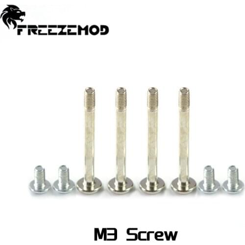 FREEZEMOD for Install Water Cooling Fix Radiator Fan M3 Metal Fixing Screw PC Water Cooler Basical Screw Watercooling Tool