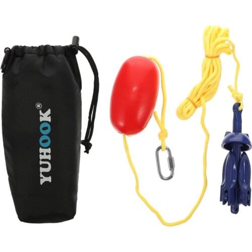 1 Set Kayak Anchor Kits Portable Folding Anchor Buoy Kit for Canoe Kayak Raft