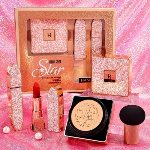 All In One Makeup Set Box Full Professional Concealer BB Cream Mascara Mirror Lipstick Make Up Sponge Cosmetic Kit For Women