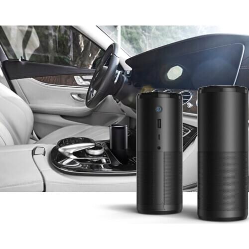LAMJAD New arrival 4 in 1 Car Air Purifier 3 in 1 with Hepa Filter Anion Generator Aromatherapy